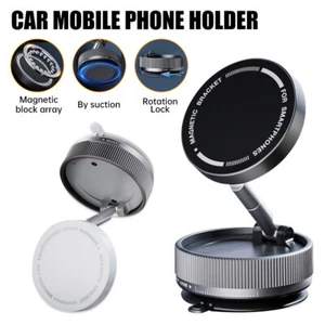 Magnetic Car Mount Holder Stand Dashboard 360° Rotating For iPhone 16 15 Samsung - Picture 1 of 17
