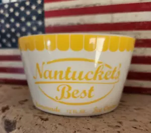 Sur La Table Nantucket's Best Ice Cream Bowl Yellow 4.25" NWT - Picture 1 of 2
