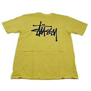 Stüssy Basic Pigment Dyed Tee Yellow Butter - Bild 1 von 3