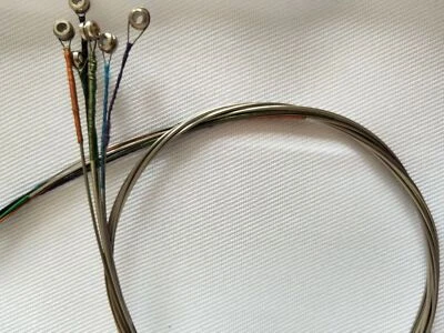 Juego de 6 cuerdas de violín 4/4 para violines de 6 cuerdas cuerda cuerda de acero F C G D A E hágalo usted mismo Foto 1 de 4