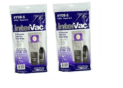 Intervac Y08-5 Replacement Bags - 2 packs of 5 bags each - Image 1 of 3