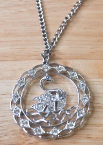 Collana Ciondolo Cigno Vintage Sarah Coventry *usata* - Foto 1 di 5