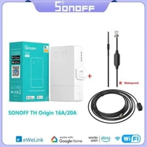 Interruptor SONOFF TH Origin WIFI Controlador Hogar Inteligente Temperatura Humedad Monitor - Imagen 1 de 26