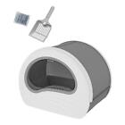 Cat Litter Box Portable Cat Litter Container Large Size Space Capsule Design