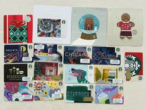 Starbucks Gift Cards Set 17 Tiger Holiday Collectible Rare Limited Edition - Bild 1 von 1