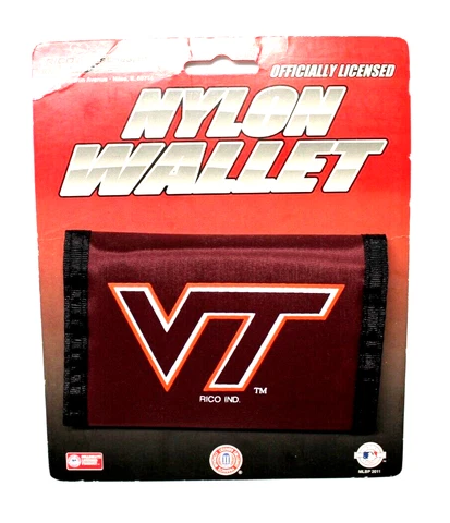 NCAA Rico Industries Nylon Trifold Wallet Virginia Tech Cover
