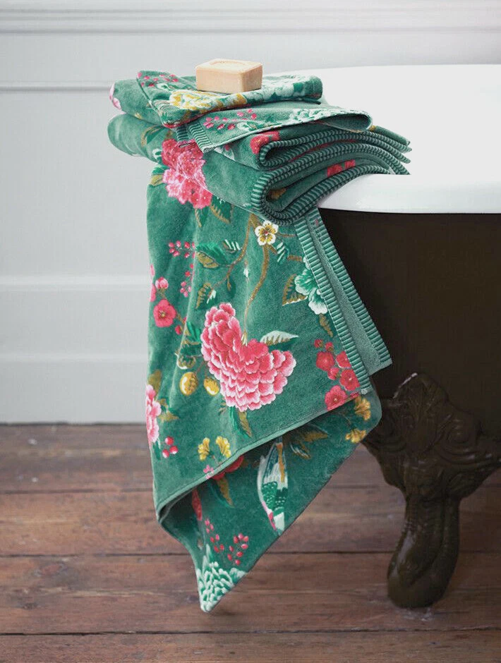 Handtuch Gästehandtuch 'Good Evening' grün 2 Größen Baumwolle Skandi Pip Studio - Bild 1 von 1