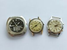 EBERHARD & CO / INVICTA / BULOVA CARAVELLE SWISS MADE LOT WATCHES FOR PARTS