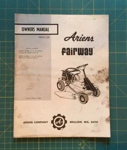 ARIENS FAIRWAY OWNERS MANUAL, MANUAL No. 12291, 6 Pages - Picture 1 of 6