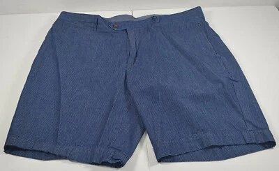 Pantalones cortos Daniel Cremieux azules a rayas para hombre talla 36 Foto 1 de 4