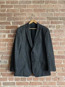John Varvatos Collection Men’s Black Denim Sport Coat, Sz 50 IT Italy - Picture 1 of 10