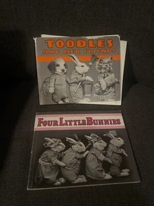 1990 Vier kleine Hasen & Toodles Bücher Fotografien von Harry Whittier Frees - Bild 1 von 6