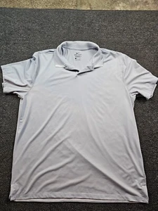 Nike Dri-Fit Golf Polo Mens XL Gray Short Sleeve Shirt - Picture 1 of 6
