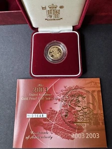 2003 Gold Proof Half Sovereign - Picture 1 of 4
