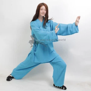 Abito taoista donna cotone Wudang tuta tai chi ala chun kung fu uniforme wushu - Foto 1 di 11