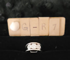 14K White Gold 21 diamonds ring size 9 Item # GR07