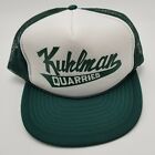 Kuhlman Quarries Hat Cap Green Adult Mesh Snapback Advertising G1D