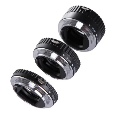 3 in 1 Auto Focus Macro Extension Tube Close Up Lens Adapter for Canon EF EF-S - Image 1 of 4