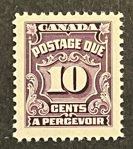 Travelstamps: Canada Postage Due Stamp Scott #J20 - 10¢ Mint MNH OG Cover