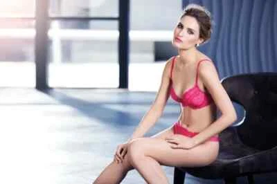 WACOAL Enchanting Set Push-up  Bra 34B/Thong Small Color Hot Pink NWOT - Image 1 of 4