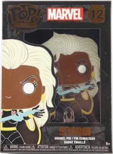 FUNKO POP! PIN MARVEL X-MEN STORM SPILLA SMALTATA GRANDE SUPPORTO 4" 2022 BAGLIORE AL BUIO - Foto 1 di 11
