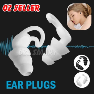 Ultra Soft Silicone Ear Plugs Anti Noise Reduction Flexible Reusable Sleep Plug - Picture 1 of 12