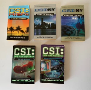 Lot of 5 CSI & CSI: NY Crime Scene Investigation Paperback Books - Picture 1 of 24