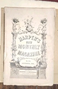1868 Original Harper's Monatszeitschrift Nr. 221. Okt komplett XG/Gut. - Bild 1 von 11