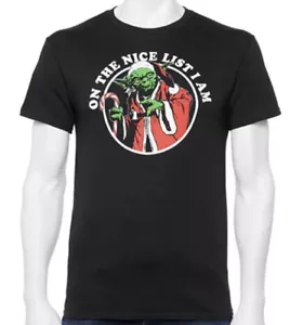 STAR WARS YODA Santa On The Nice List I am NAVIDAD CAMISETA PARA HOMBRE Talla XXL 2XL - Imagen 1 de 2