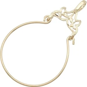 925 Sterling Silver Handmade Hanger Lock Charm Holder Jewelry - Picture 1 of 3