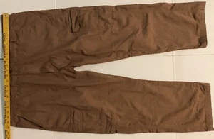 Wrangler  Cargo Pants Tan 100% Cotton 44x29 MGW90BZ ripstop New - Picture 1 of 11