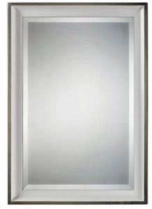 Lahvahn White Silver Mirror - Picture 1 of 5