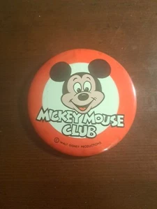 MICKEY MOUSE CLUB Vintage Badge/Pinback | 3 inch dia | WALT DISNEY Cartoon - Picture 1 of 2