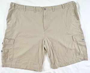 J.FERRAR JF Cargo Shorts Big Mens Sz 54 Khaki 100% Cotton 6 Pockets - Picture 1 of 16