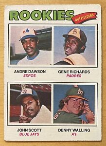 Andre Dawson Rookie 1977 Topps Baseball #473 Montreal Expos Low Grade