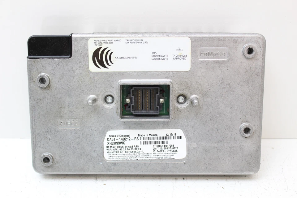 Lincoln MKZ DA5T-14D212-RB 2014 14 módulo de control sincronizado de comunicación Foto 1 de 3