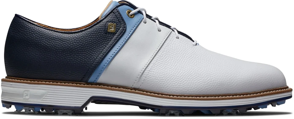 Обувь для гольфа FootJoy Dryjoys серии Premiere Packard - белая/синяя 54398-BLEMS - Изображение 1 из 4