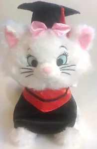 Figura de felpa de 15,5" Disney Marie gato graduación bolsa de frijoles muñeca de peluche juguete regalo gradual - Imagen 1 de 5