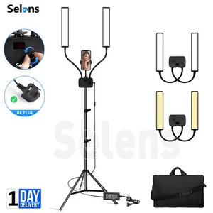 45W Floor Fill Light LED Video Lighting Dimmable Dual Arm Adjustable Brightness - Picture 1 of 14