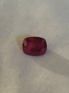 7.45 Ct Natural Red Ruby heated Cushion Shape Loose Gemstone - Picture 1 of 7