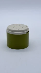 Vintage Tupperware Stacking Spice Salt Pepper Shaker 1308-26 Green Avacodo - Picture 1 of 4