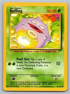 Pokemon TCG Base Set Koffing #51 - Bild 1 von 2