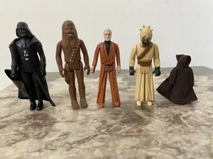 STAR WARS VINTAGE LOT 5 FIGURINES 1977 KENNER MECANNO LOOSE TRES BON ÉTAT - Imagen 1 de 12