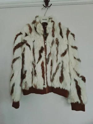 Wilsons Leather Maxima Coat Jacket Womens Girls Genuine Fur Full Zip Lined XL - Image 1 of 4