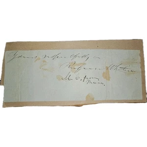 Clipping firmato Rufus McIntire M.C. dal Maine” 1827-35 membro del Congresso degli Stati Uniti - Foto 1 di 1