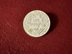 🔥 “I AM Enough” Pin – Badge of Emotional Armor – Floral Swag Power-Up 🔥 - Picture 1 of 2