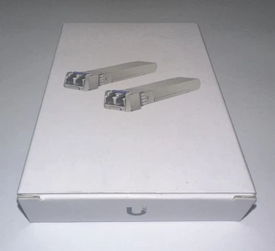 (QTY 2) Ubiquiti UACC-OM-SM-10G-D: Single-Mode Fiber Module Duplex 10GBPS - Image 1 of 4
