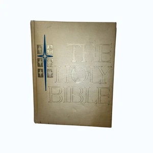 The King James Holy Bible Vintage 1965 Peace of Mind Edition Large Family Bible - Imagen 1 de 16