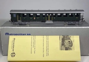 Rare Metropolitan SA Switzerland 730P DE 4/4 Control Car #1680 SBB CFF HO Scale - Picture 1 of 22
