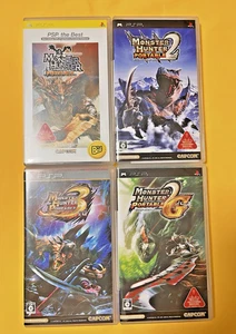 Monster Hunter Portable 1, 2nd, 2nd G, 3rd PSP Japan Game Lot Set 4 - Bild 1 von 8